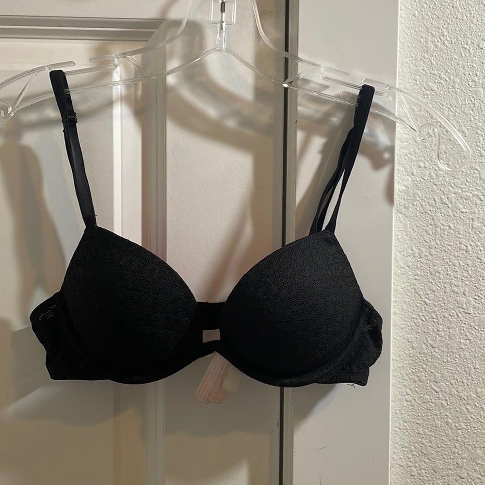PINK push up animal print bra
